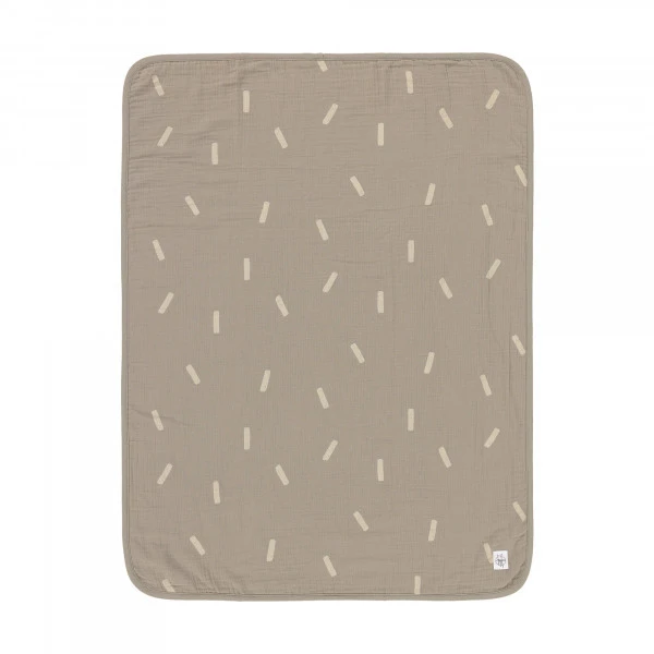 LÄSSIG Lassig Muslin GOTS Speckles Olive 75 X 100 Cm Wiegdeken 1312022585 3 LÄSSIG Lassig Muslin GOTS Speckles Olive 75 X 100 Cm Wiegdeken 1312022585