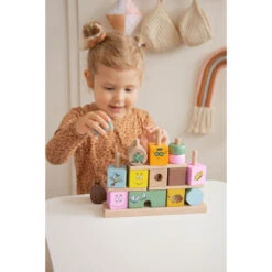 Label Label Barbapapa Houten Stapelblokken LLBB-37025 -Babyproducten Winkel llbb 37025 barbabapapa wooden stacking blocks 08