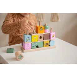 Label Label Barbapapa Houten Stapelblokken LLBB-37025 -Babyproducten Winkel llbb 37025 barbabapapa wooden stacking blocks 09