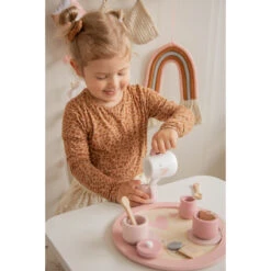 Label Label Roze Houten Theeservies Set LLWT-24838 -Babyproducten Winkel llwt 24838 5420067924838 tea set pink 02