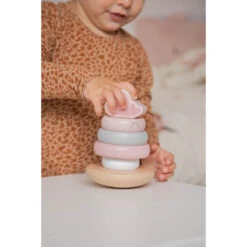 Label Label Roze Houten Tuimelring Piramide LLWT-25224 13 Label Label Roze Houten Tuimelring Piramide LLWT-25224 -Babyproducten Winkel llwt 25224 5420067925224 stacking rings balance pink 04