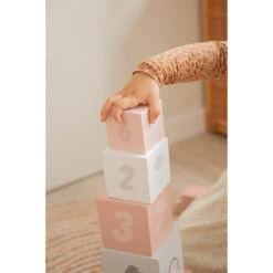 Label Label Roze Houten Stapelblokken LLWT-25309 -Babyproducten Winkel llwt 25309 5420067925309 stacking blocks numbers pink 03