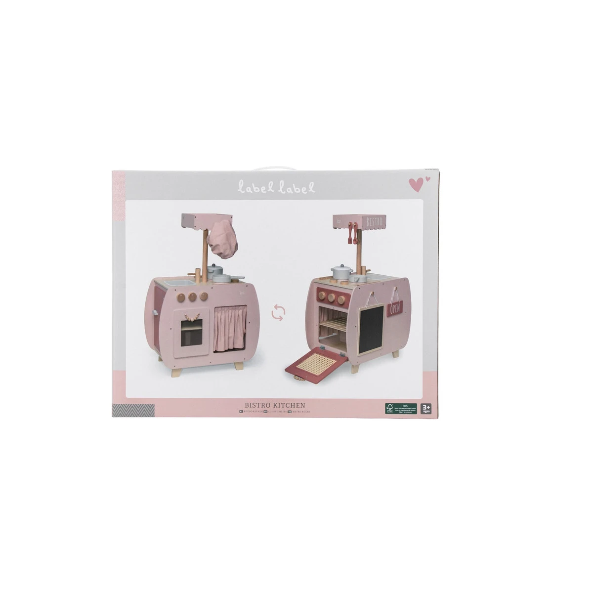 Label Label Roze Houten Bistro Keuken LLWT-34741 11 Label Label Roze Houten Bistro Keuken LLWT-34741 - Afbeelding 9