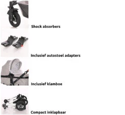 Lorelli Alexa Pearl Beige 3-in-1 Combi Kinderwagen Incl. Autostoel 1002129-2182D 33 Lorelli Alexa Pearl Beige 3-in-1 Combi Kinderwagen Incl. Autostoel 1002129-2182D -Babyproducten Winkel lorelli 3 in 1 combi kinderwagen incl. autostoel 1002129 2