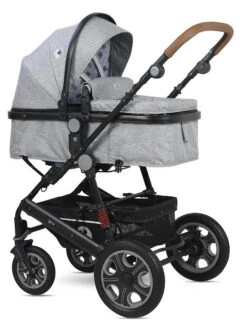 Lorelli Lora Cool Grey Elephants 3-in-1 Combi Kinderwagen Incl. Autostoel 1002128-2123D -Babyproducten Winkel lorelli lora cool grey elephants 3 in 1 4