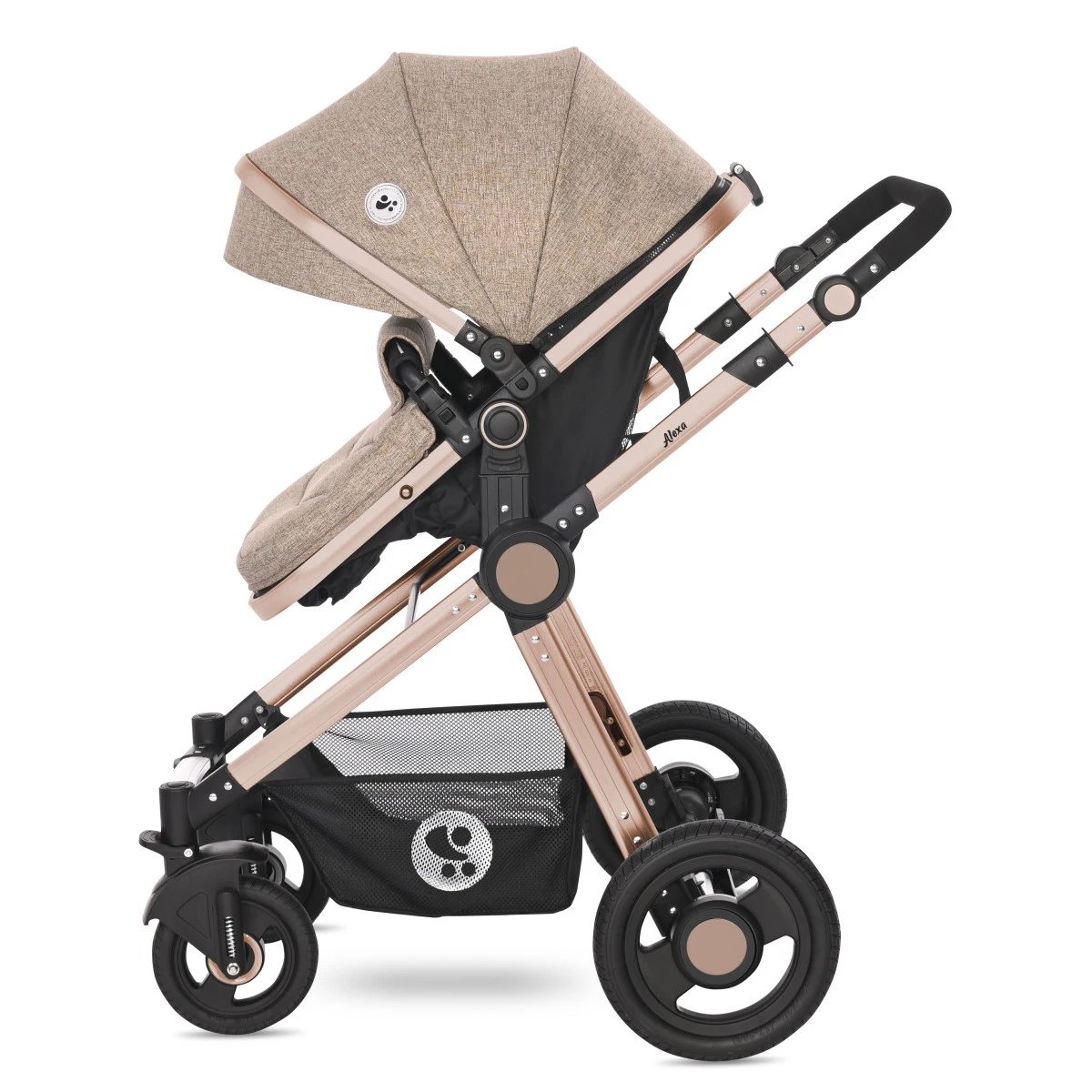 Lorelli Alexa Pearl Beige 3-in-1 Combi Kinderwagen Incl. Autostoel 1002129-2182D 7 Lorelli Alexa Pearl Beige 3-in-1 Combi Kinderwagen Incl. Autostoel 1002129-2182D - Afbeelding 5