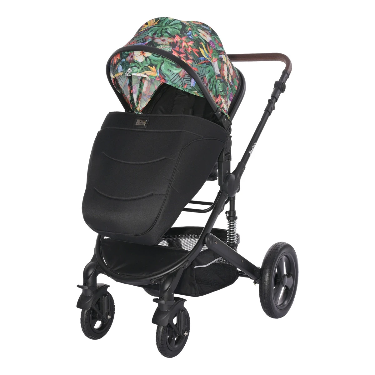 Lorelli Boston Tropical Flowers Black 3-in-1 Kinderwagen Incl. Comet Autostoel 9 Lorelli Boston Tropical Flowers Black 3-in-1 Kinderwagen Incl. Comet Autostoel - Afbeelding 7