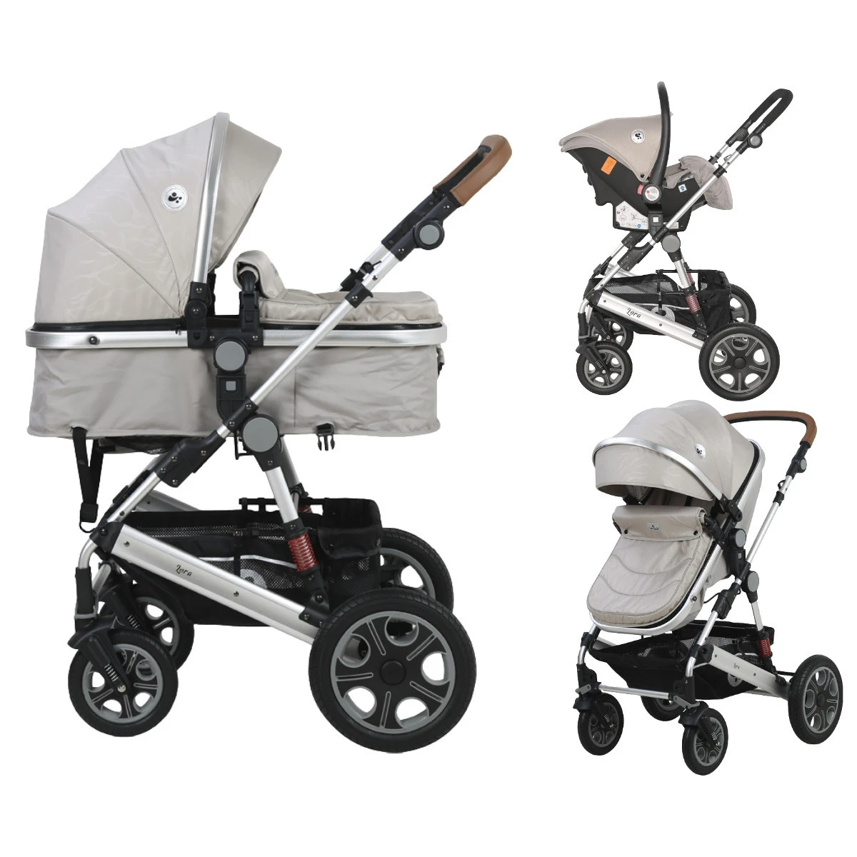 Lorelli Lora String Dots 3-in-1 Combi Kinderwagen Incl. Autostoel 1002128-2115D 3 Lorelli Lora String Dots 3-in-1 Combi Kinderwagen Incl. Autostoel 1002128-2115D