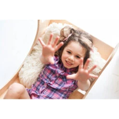 Luna Toys Kleuren Houten Schommelstoel / Rocker LU-36905 -Babyproducten Winkel luna toys naturel houten schommelstoel rocker lu 36899 5 1