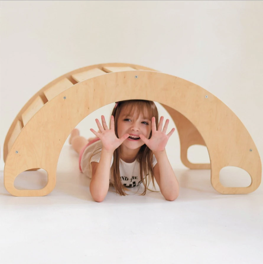 Luna Toys Naturel Houten Schommelstoel / Rocker LU-36899 6 Luna Toys Naturel Houten Schommelstoel / Rocker LU-36899 - Afbeelding 4