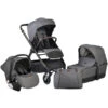Cangaroo Macan Grey 3-in-1 Combi Kinderwagen Incl. Autostoel 2819 -Babyproducten Winkel macan grey kinderwagen 1 1 1