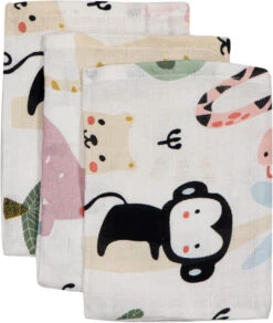 Blush & Blossom Animal Hydrofiel Starterset TR-BB4049 11 Blush & Blossom Animal Hydrofiel Starterset TR-BB4049 -Babyproducten Winkel mamaloes blush blossom muslin baby starter pack animal 03