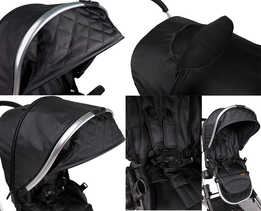 Ding Amigo Black/Silver Tandem Duowagen DI-191704 11 Ding Amigo Black/Silver Tandem Duowagen DI-191704 - Afbeelding 9