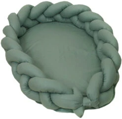 MamaLoes Amy Pure Stonegreen 2-in-1 Babynest En Braided Bedbumper 80663 14 MamaLoes Amy Pure Stonegreen 2-in-1 Babynest En Braided Bedbumper 80663 -Babyproducten Winkel mamaloes amy pure stonegreen 2 in 1 babynest en braided bedbumper 80663