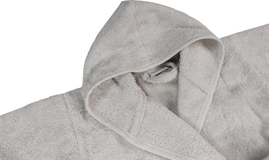 MamaLoes Badstof Light Grey 0-1jr Badjas ML5086 8 MamaLoes Badstof Light Grey 0-1jr Badjas ML5086 - Afbeelding 6