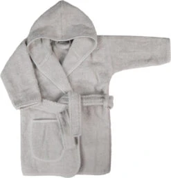 MamaLoes Badstof Light Grey 0-1jr Badjas ML5086