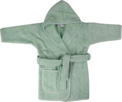 MamaLoes Badstof Stone Green 1-2jr Badjas ML5387 -Babyproducten Winkel mamaloes badstof stone green 1 2jr badjas ml5387 02