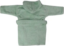 MamaLoes Badstof Stone Green 1-2jr Badjas ML5387 -Babyproducten Winkel mamaloes badstof stone green 1 2jr badjas ml5387 07