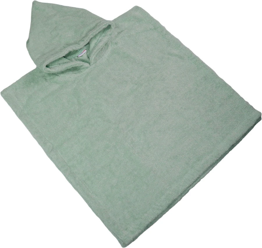 MamaLoes Badstof Stone Green Baby Poncho ML5287 4 MamaLoes Badstof Stone Green Baby Poncho ML5287 - Afbeelding 2