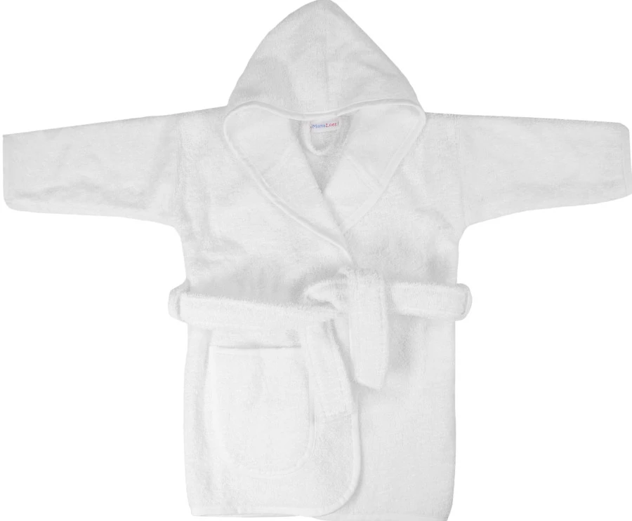 MamaLoes Badstof White 0-1jr Badjas ML5088 5 MamaLoes Badstof White 0-1jr Badjas ML5088 - Afbeelding 3