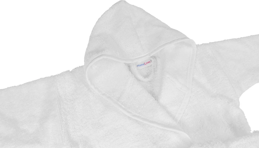 MamaLoes Badstof White 0-1jr Badjas ML5088 8 MamaLoes Badstof White 0-1jr Badjas ML5088 - Afbeelding 6