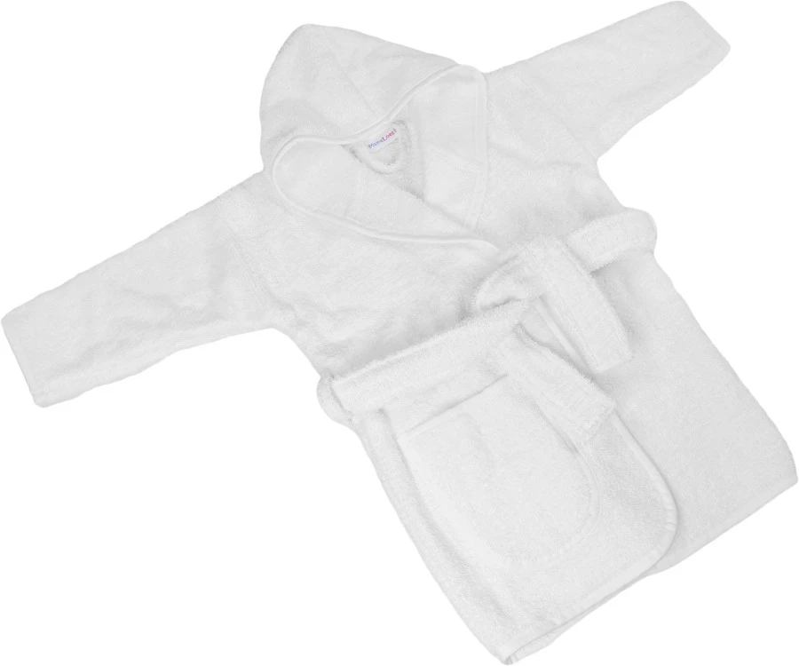 MamaLoes Badstof White 0-1jr Badjas ML5088 4 MamaLoes Badstof White 0-1jr Badjas ML5088 - Afbeelding 2