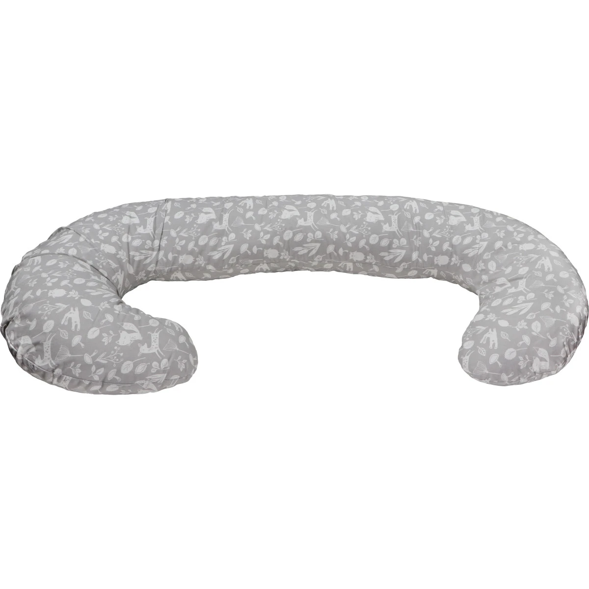 MamaLoes Botanical Animals Grijs C-vorm Voedingskussen ML020410 5 MamaLoes Botanical Animals Grijs C-vorm Voedingskussen ML020410 - Afbeelding 3