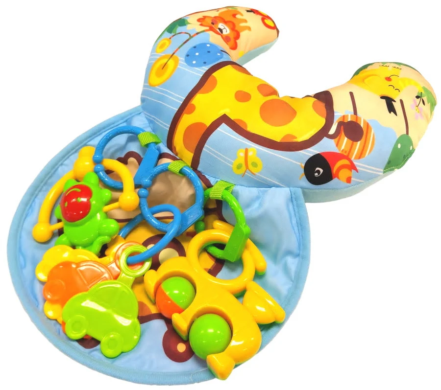 Eco Toys Jungle Blauw Giraffe Buiktrainer HC476456 3 Eco Toys Jungle Blauw Giraffe Buiktrainer HC476456