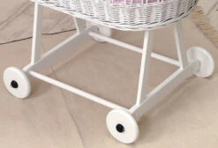 MamaLoes Grey Star De Luxe Wit Baby Wiegje 66759 -Babyproducten Winkel mamaloes grey star de luxe wit baby wiegje 3 1