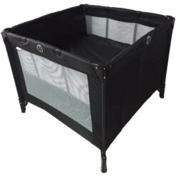 Ding Deluxe Black Inklapbare Box Incl. Bodemverhoger -Babyproducten Winkel mamaloes inklapbare box deluxe zwart 02 4