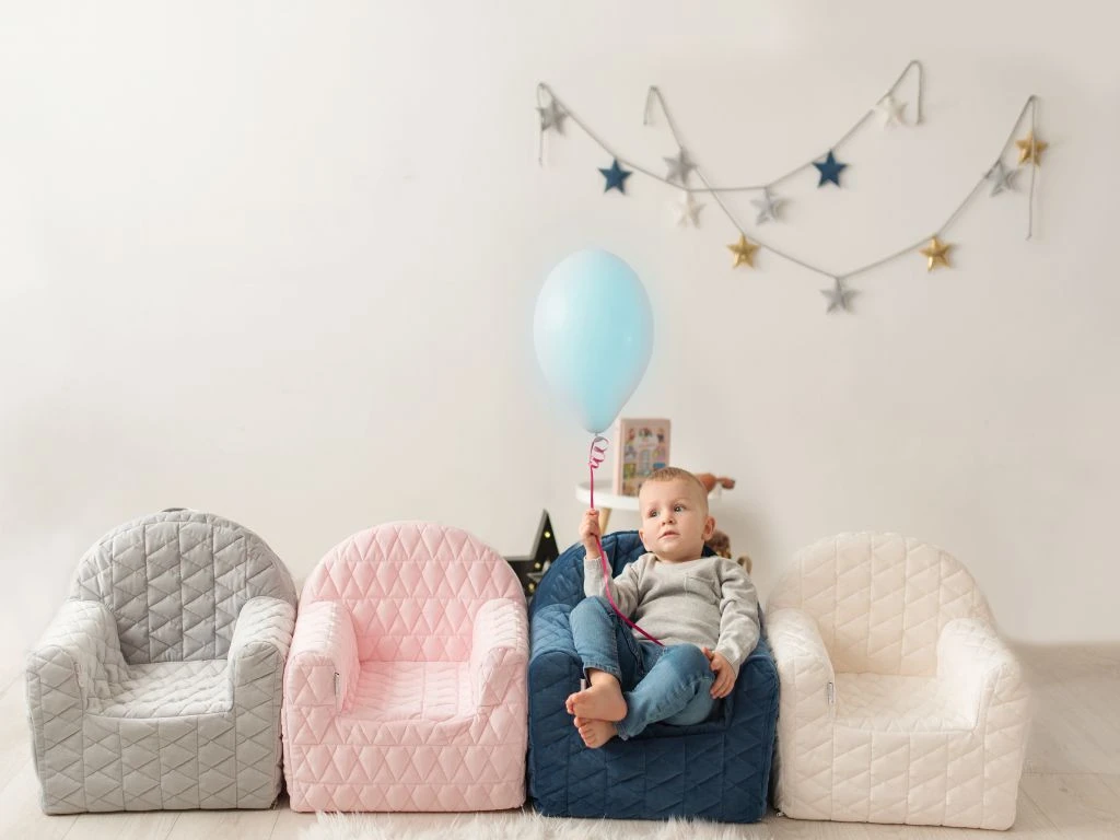 Albero Mio Velvet Grijs Kinderfauteuil 5 Albero Mio Velvet Grijs Kinderfauteuil - Afbeelding 3