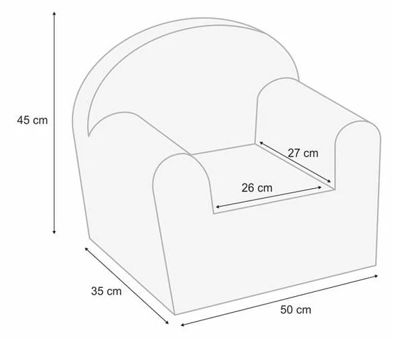 Albero Mio Velvet Grijs Kinderfauteuil 8 Albero Mio Velvet Grijs Kinderfauteuil - Afbeelding 6