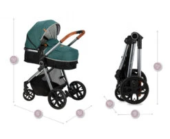 Momi Limuru Green 2-in-1 Combi Kinderwagen WOSP00028 -Babyproducten Winkel momi limuru green 2 in 1 combi kinderwagen wosp00028 15