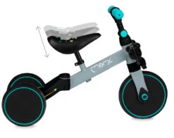 Momi Loris Grey/Turquoise 4-in-1 Ride-On Loopfiets ROBI00041 -Babyproducten Winkel momi loris grey turquoise 4 in 1 ride on loopfiets robi00041 7
