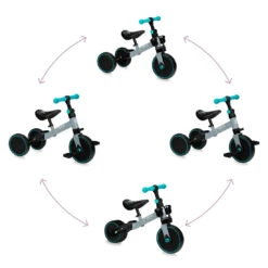 Momi Loris Grey/Turquoise 4-in-1 Ride-On Loopfiets ROBI00041 -Babyproducten Winkel momi loris grey turquoise 4 in 1 ride on loopfiets robi00041 9