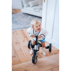 Momi Loris Grey/Turquoise 4-in-1 Ride-On Loopfiets ROBI00041 -Babyproducten Winkel momi loris loopfiets 3 2 1