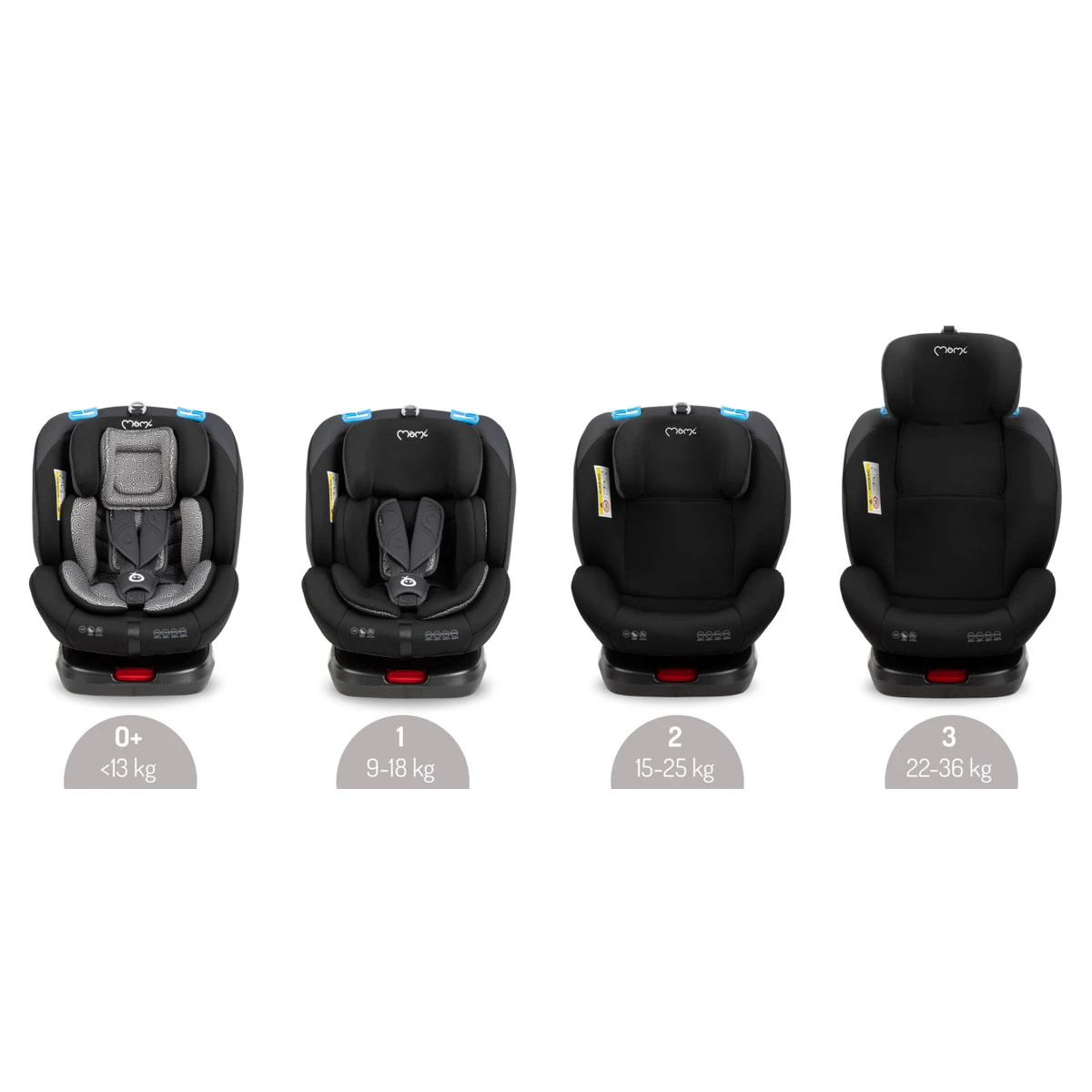 Momi Tordi Grijs Isofix 360° 0-36 Kg Autostoel FOSA00017 - Afbeelding 6