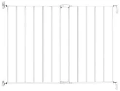 Noma Wit Metaal Uitschuifbaar Traphek/Veiligheidshek 93361