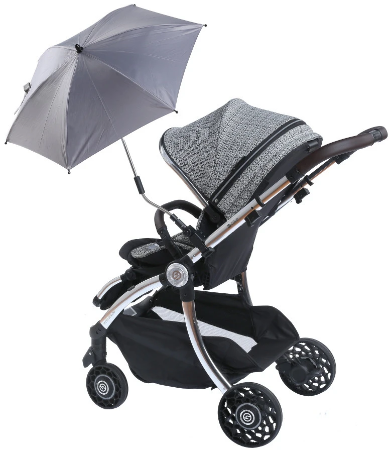 Titaniumbaby Zilver UV Buggy Parasol TB-4207 4 Titaniumbaby Zilver UV Buggy Parasol TB-4207 - Afbeelding 2