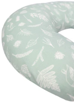 MamaLoes Botanical Stone Green Medium Voedingskussen ML2011 -Babyproducten Winkel print voedingskussen stone green 1