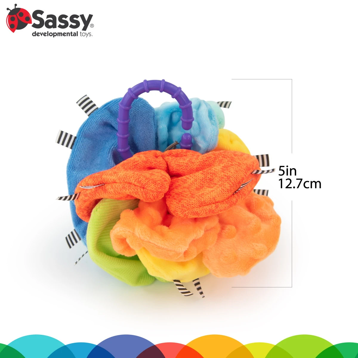 Sassy Crinkle Ball Texturen Speelbal S80370 5 Sassy Crinkle Ball Texturen Speelbal S80370 - Afbeelding 3