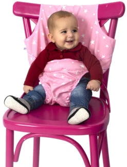 Sevibaby Roze Textiel Travel Chair 152-2 7 Sevibaby Roze Textiel Travel Chair 152-2 -Babyproducten Winkel sevibaby roze textiel stoelverhoger 152 2 1