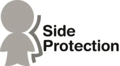 Osann Flux Isofix SPS Navy Melange 9-36 Kg Autostoel 102-138-249 -Babyproducten Winkel sideprotection logo