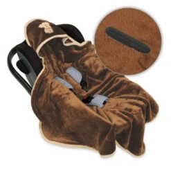 Babymatex Koala Bruin 95x95 Cm Microvezel Wikkeldeken Voor Autostoel TB0149_17 -Babyproducten Winkel tb0149 45 1
