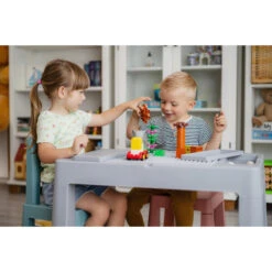 Tega Baby Teggi Grey/Old Rose/Turquoise Multifun 3-in-1 Tafel Met Twee Stoeltjes TI-011-174 -Babyproducten Winkel tega baby teggi turquoisenavygrey multifun 3 in 1 tafel 2