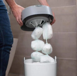 Tommee Tippee Twist & Click Tub Luieremmer Starterset Incl. 6 Cassettes 85100402 (eco) -Babyproducten Winkel tommee tippee twist click 1 2