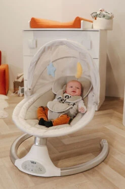 Tryco Hugg Silver/White Swing Babyschommel TR-282702 -Babyproducten Winkel tr 282702 hugg silver white swing 03 1920x1920