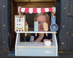 Tryco Houten IJskraam TR-353017 -Babyproducten Winkel tr 353017 tryco wooden icecream truck 03