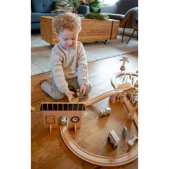 Tryco Houten Treinbaanset - Basis TR-353076 -Babyproducten Winkel tryco tr 353076 01