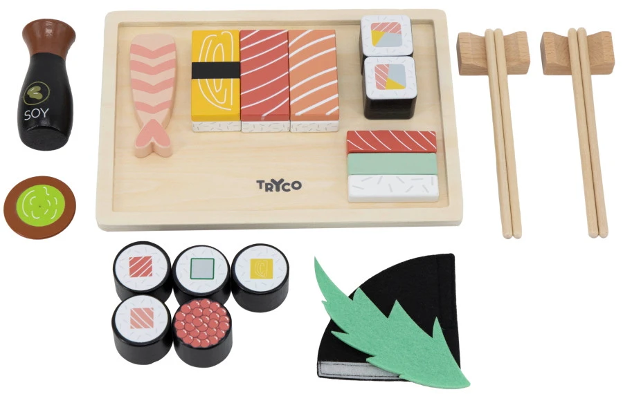 Tryco Houten Sushi Set TR-353012 4 Tryco Houten Sushi Set TR-353012 - Afbeelding 2